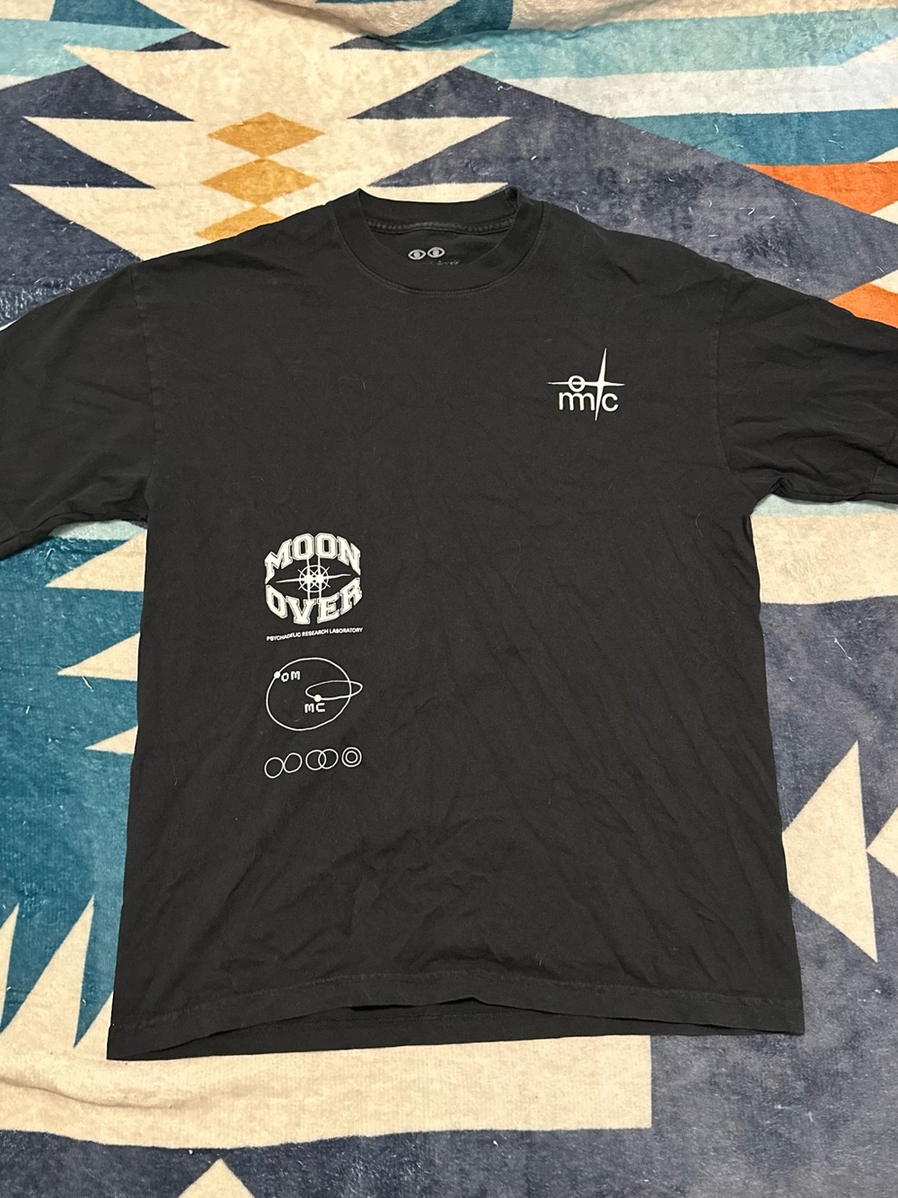 Moon Collective Over Graphic Short Sleeve Tee - Black -